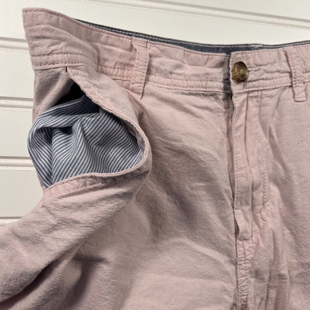 14th & Union Slim Fit Chino Shorts Mens 33 Light Pink Dusty Rose Blush - Picture 7 of 15